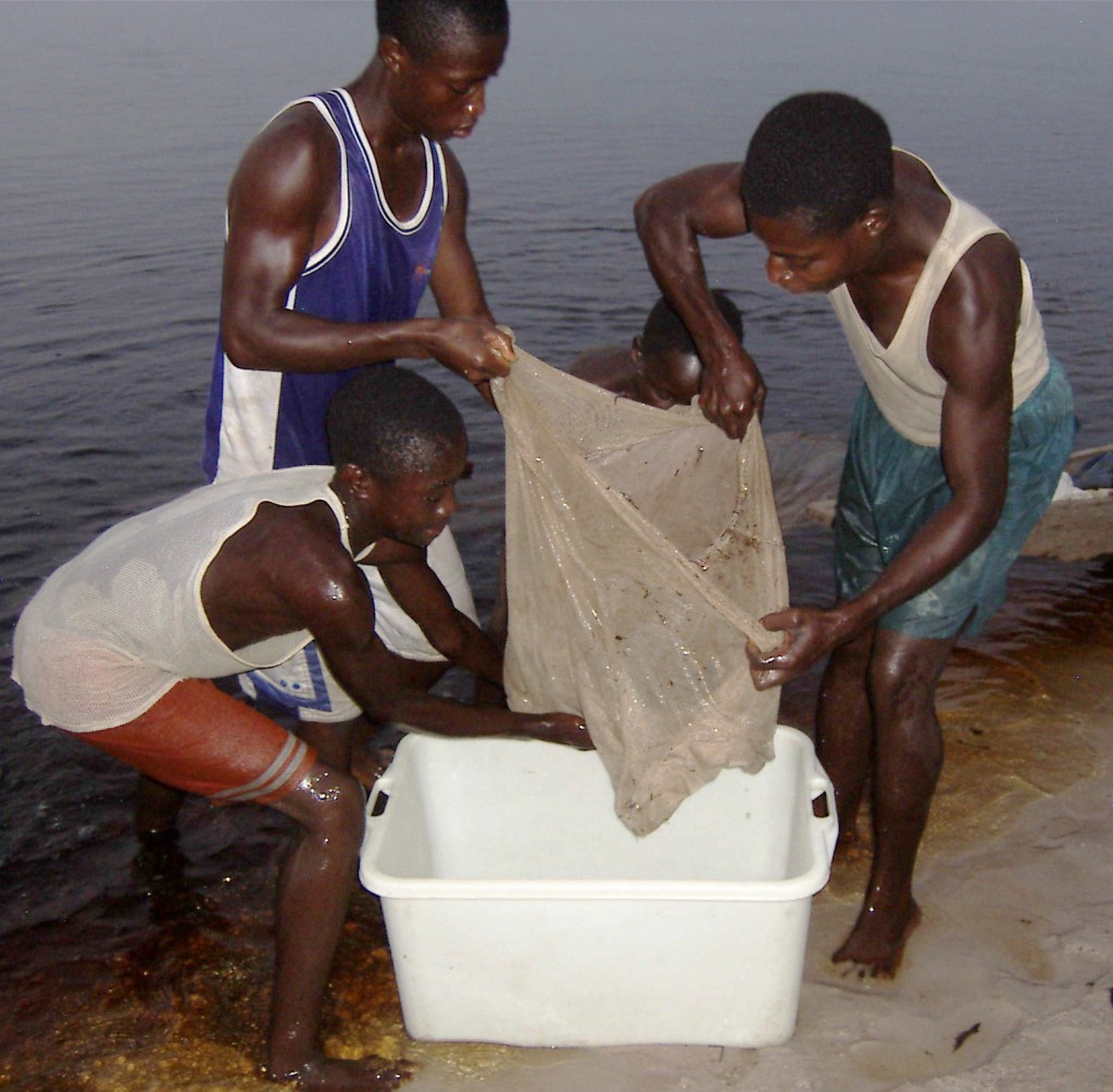 Fischerei am Lokoro-See